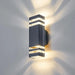 Outdoor LED wall light with up and down lighting and waterproof design