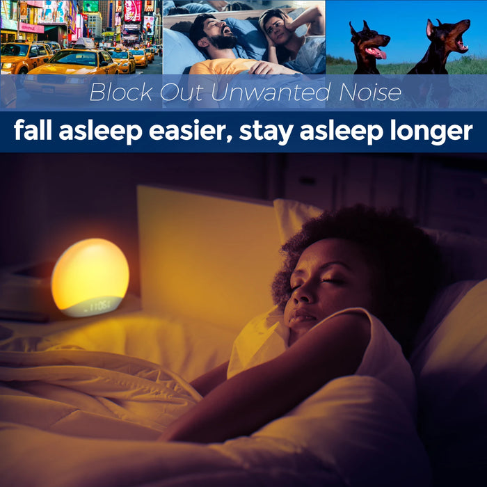 Sunrise Alarm Clock & Sound Machine – All-in-One Sleep Aid with Nature Sounds & Gentle Wake-Up Light