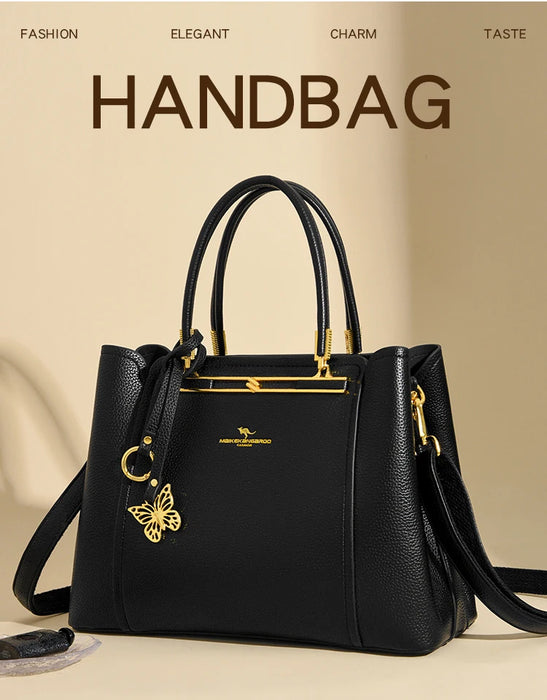 Women’s Tote Bag – Soft Microfiber Leather Casual Handbag with Zipper Closure - Samanta Factory