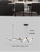 Modern LED Pendant Light – NEO Gleam Black Aluminum Chandelier with Remote Control - Samanta Factory