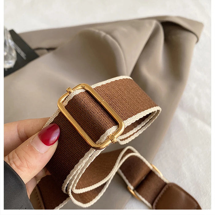 Women’s PU Saddle Bag – Stylish Hasp Closure & Interior Zipper Pocket - Samanta Factory