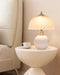Ceramic USB Reading Lamp with Glass Shade – Dimmable LED Table Light for Desk or Bedside in Soft White Finish