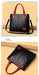Women's Large Capacity PU Leather Tote Bag – Minimalist Urban Shoulder Bag SF