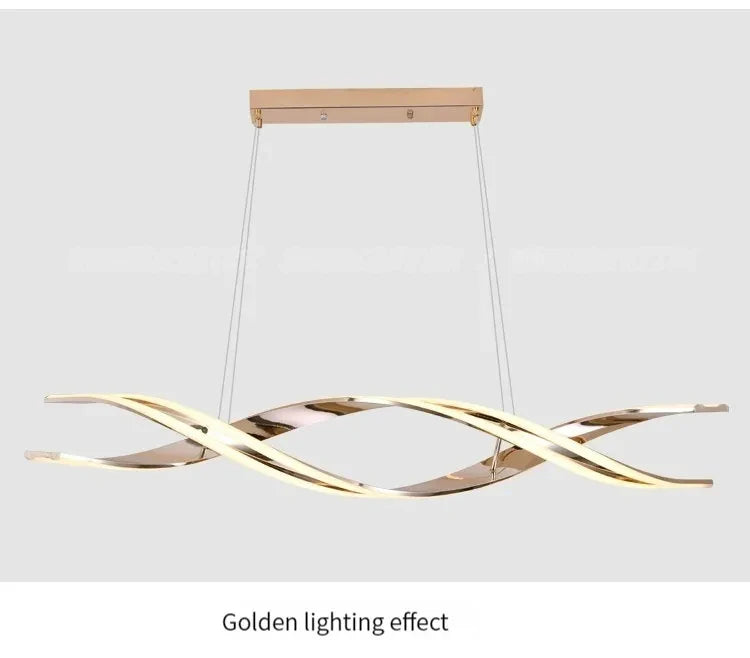 Modern LED Pendant Light – Polished Chrome with Remote Dimming - Samanta Factory