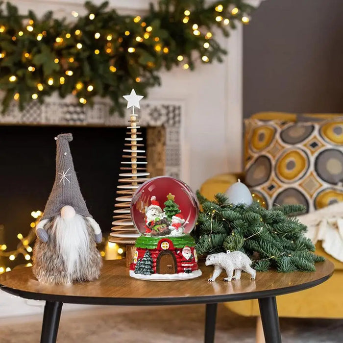 Christmas Musical Snow Globe – LED Light & Festive Tune - Samanta Factory