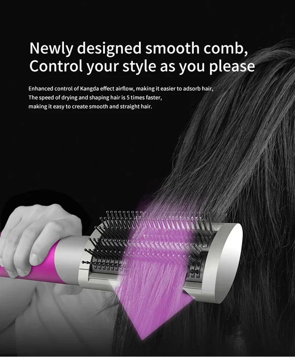 Professional Hair Dryer & Styler – Coanda Airflow with Curling, Straightening & Anti-Frizz Nozzles