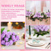 Artificial Velvet Roses – 50PCS Long-Stem Flower Bouquet SF