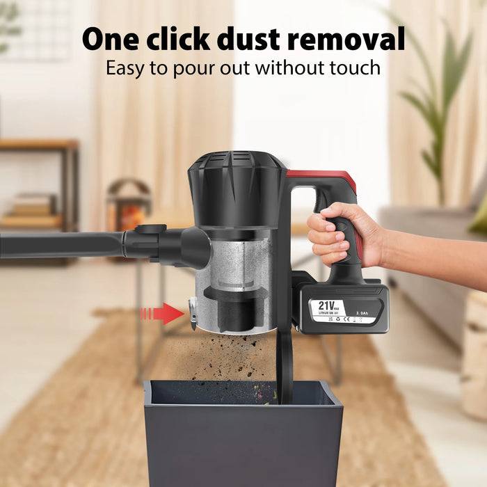 Cordless Vacuum Cleaner – 6-in-1 Stick Vacuum with 15kPa Suction & LED Searchlight