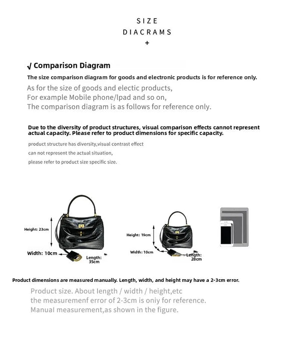 Urban Crossbody Bag - Lock Buckle Minimalist Design