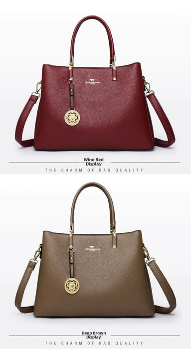 Elegant Commuter Tote Bag – Spacious Unisex Handbag with Detachable Strap - Samanta Factory