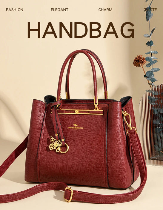 Women’s Tote Bag – Soft Microfiber Leather Casual Handbag with Zipper Closure - Samanta Factory
