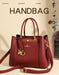 Women’s Tote Bag – Soft Microfiber Leather Casual Handbag with Zipper Closure - Samanta Factory