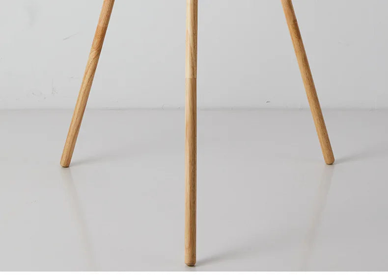 Wooden Tripod Floor Lamp – Mid-Century Modern Design with Foot Switch Control