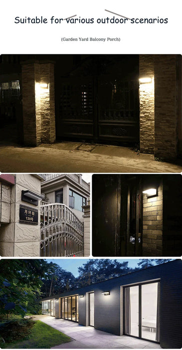 Solar Motion Sensor Wall Lamp – Waterproof Outdoor LED Lighting for Garden & Porch - Samanta Factory