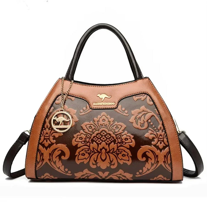 High-Quality PU Leather Handbag for Women – Animal Print Casual Tote, Versatile Fashion Bag - Samanta Factory