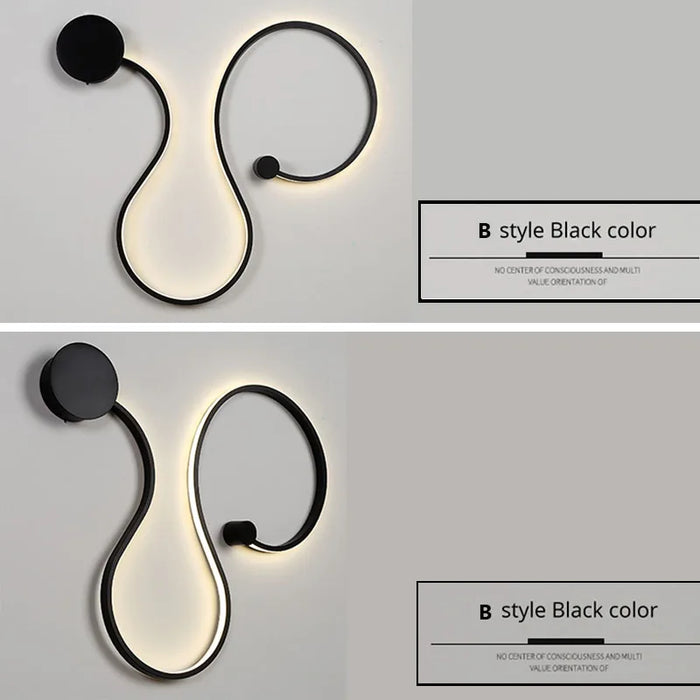 LED Wall Lamp – Modern Dimmable Up & Down Sconce with Remote - Samanta Factory