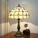 Tiffany Style Table Lamp – Handcrafted Stained Glass with Vintage Metal Base - Samanta Factory