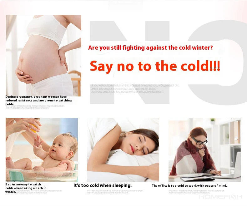 Mini Electric Space Heater – Adjustable Temperature & LED Display Samanta Factory