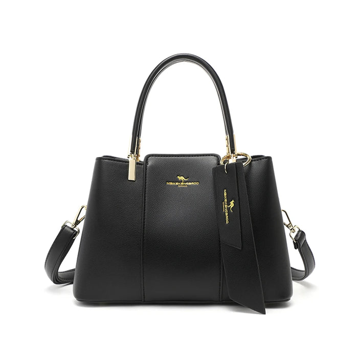 Luxury Fashion Print Handbag – Large Capacity Soft Leather Shoulder & Crossbody Bag for Women - Samanta Factory