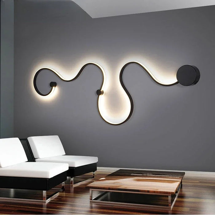 LED Wall Lamp – Modern Dimmable Up & Down Sconce with Remote - Samanta Factory