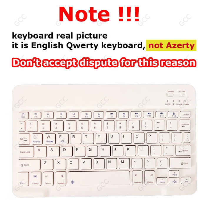Magnetic Tablet Keyboard – Wireless Bluetooth for 10–11.5" iPad, Android & Tablets SF
