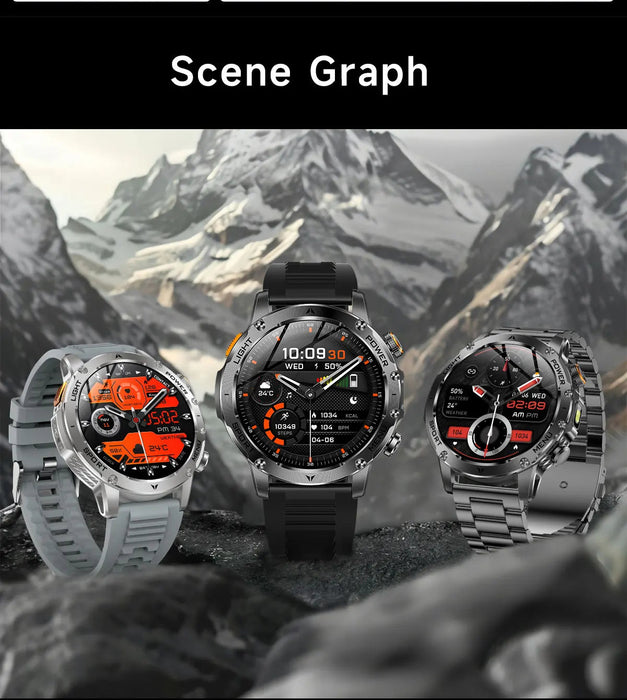 Outdoor Smartwatch – 1000mAh Long Battery & IP69K Waterproof SF