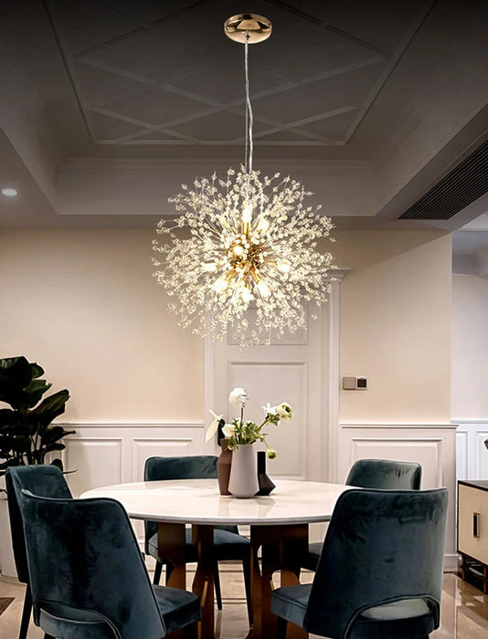 Crystal Dandelion Pendant Light – Modern LED Chandelier for Living Room, Restaurant & Bar Samanta Factory