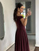 Maxi Dress – Pleated Patchwork Elegance - Samanta Factory
