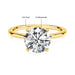 14K Gold Moissanite Ring – Certified Round-Cut Brilliance SF