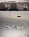 Modern LED Pendant Light – NEO Gleam Black Aluminum Chandelier with Remote Control - Samanta Factory