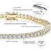  Luxury Moissanite Tennis Bracelet in 925 Sterling Silver with GRA Certificate – Unisex Jewelry Gift

