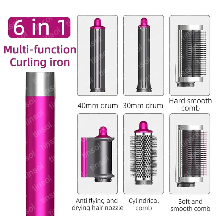 Professional Hair Dryer & Styler – Coanda Airflow with Curling, Straightening & Anti-Frizz Nozzles