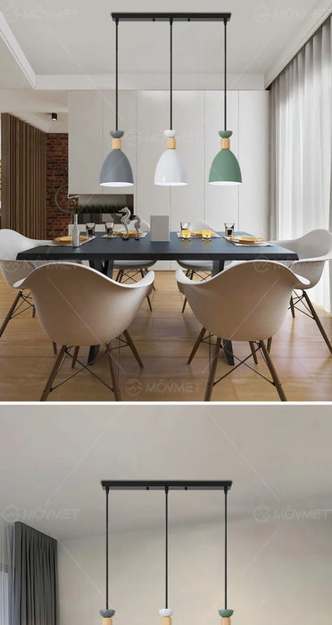 Modern Pendant Light – Triple Head Design with E27 Base for Stylish Interiors