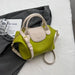 Compact Unisex Barrel-Shaped Crossbody Bag with Modern Flap Design - Samanta Factory