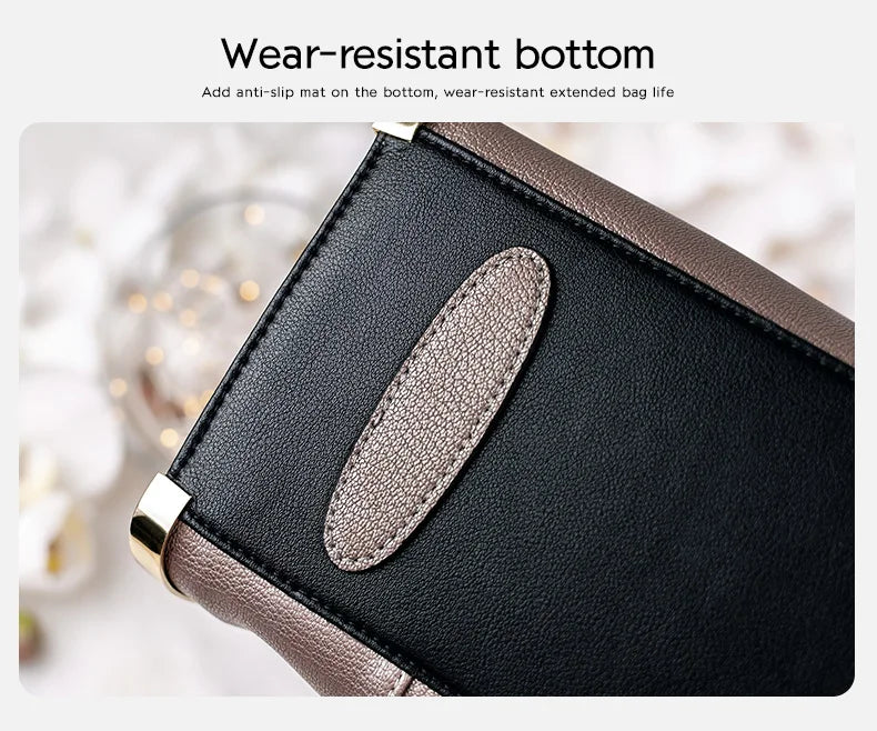 Leather Tote Bag – Soft Casual Shoulder Handbag for Women - Samanta Factory