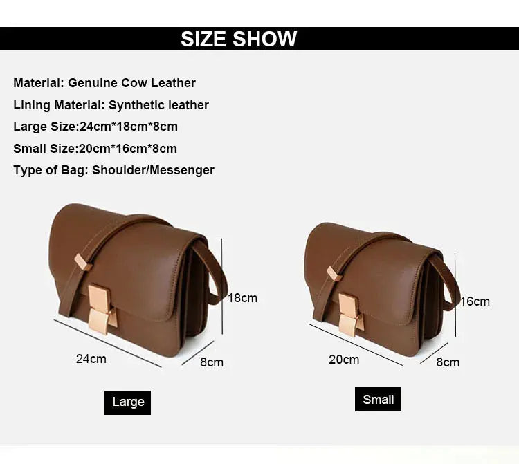 Cow Leather Flap Bag – Soft Shoulder for Women SF