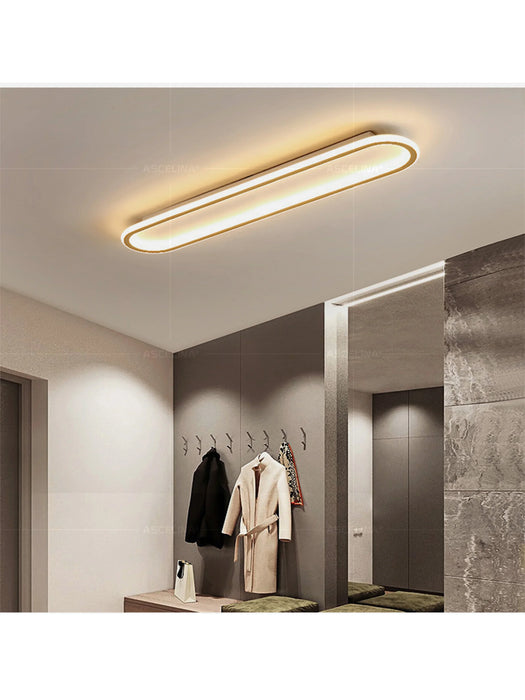 Modern LED Ceiling Light – Long Surface-Mounted Fixture with Dimmable Brightness - Samanta Factory