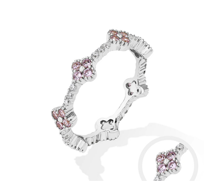 Moissanite Wedding Band – D-Colour VVS1 Round Cut in Sterling Silver