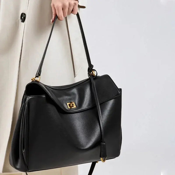 Leather Satchel Bag – Soft Casual Crossbody Style SF