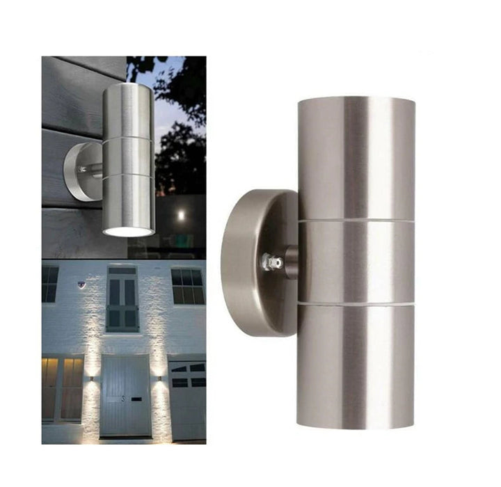 Stainless Steel LED Wall Light – IP65 Waterproof GU10 Up Down Outdoor Sconce SF