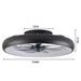 Smart Ceiling Fan with Light – Remote-Controlled Retractable Blades & Dimmable LED - Samanta Factory