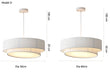 Fabric Pendant Light – Nordic Designer Style with Dimmable LED - Samanta Factory
