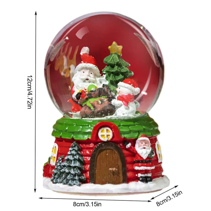 Christmas Musical Snow Globe – LED Light & Festive Tune - Samanta Factory