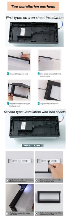 Modern LED Wall Light with Radar Motion Sensor – 16W/30W Waterproof IP55 ABS Lamp for Indoor & Outdoor Lighting - Samanta Factory