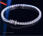 D Color VVS1 Moissanite Tennis Bracelet in 925 Sterling Silver
