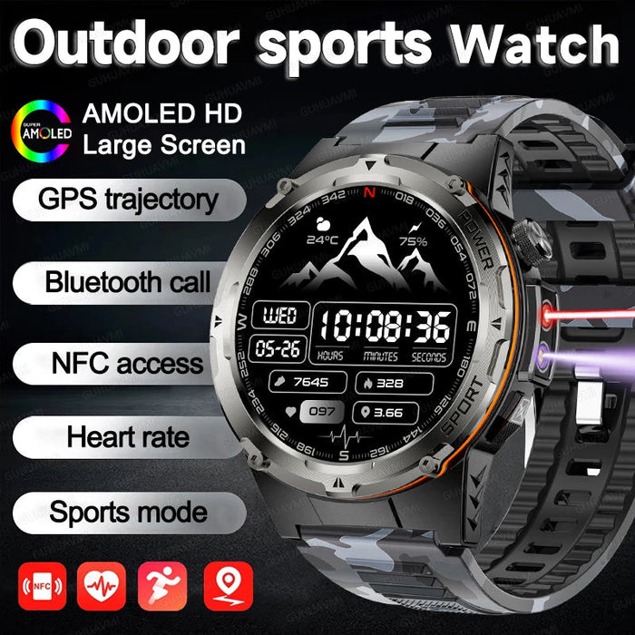 Outdoor Sports Smartwatch – 1.39″ AMOLED, GPS & Swimming Mode SF