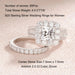 Bridal Ring Set – 7.5mm Princess Cut Cubic Zirconia SF