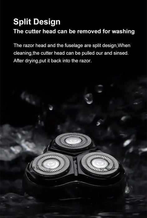 Electric Shaver for Men – 3D Floating Heads with Auto-Grinding Blades & Smart ESM System