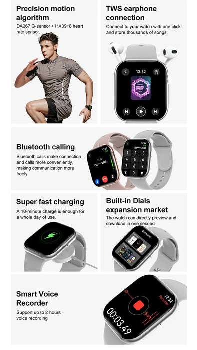 Smartwatch DT Watch 10 – 100+ Sports Modes & Waterproof Design SF