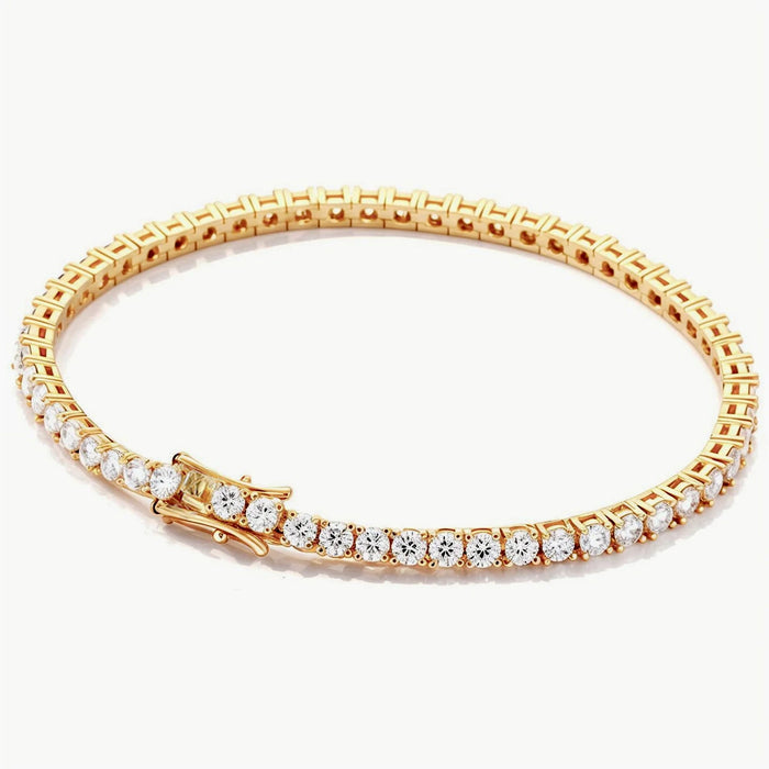 Moissanite Vintage Bracelet – 925 Sterling Silver Unisex Jewelry - Samanta Factory